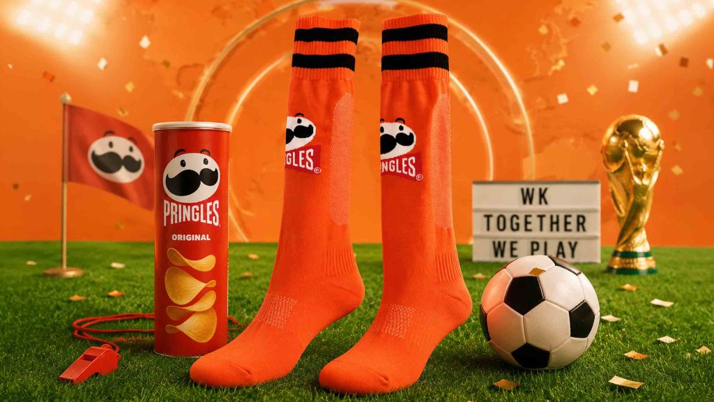 custom pringles sokken gemaakt voor het wk voetbal