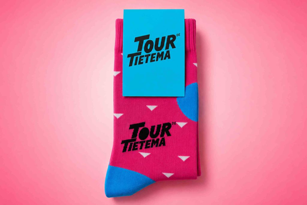 wielersokken tour de tietema custom gemaakt
